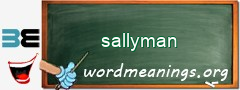 WordMeaning blackboard for sallyman